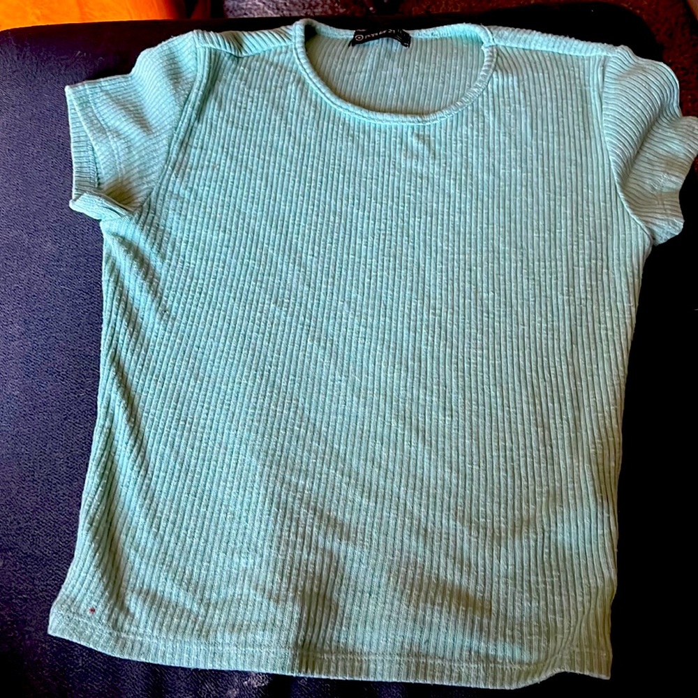 Green crop top